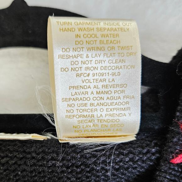 Vintage Bobbie Brooks Christmas Sweater Vest Embroidered Cardinals Large Holiday - Picture 9 of 11